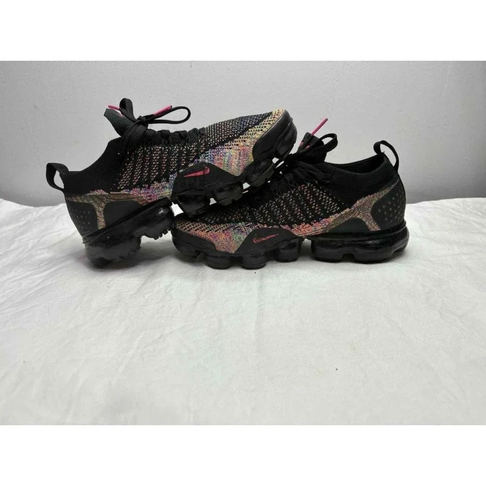 Nike Air VaporMax 2.0 Multi-Color Black Running Shoes Sneakers Mens size 8